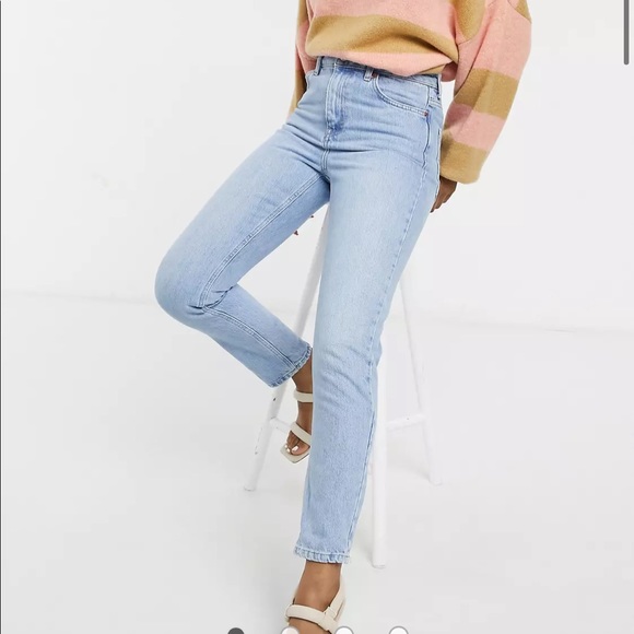 NWT topshop premium mom jeans in bleach wash - Picture 11 of 16
